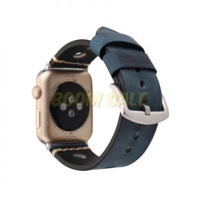  TTech Leather Ancient Series  Apple Watch 42 mm/44 mm Dark Blue