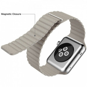  TTech Leather Loop Series  Apple watch 42 mm/44 mm Gray (BS-000058331) 3