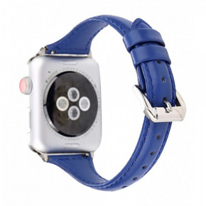  TTech Leather Thin Strap Series  Apple Watch 38 mm/40 mm Dark Blue (BS-000066648)