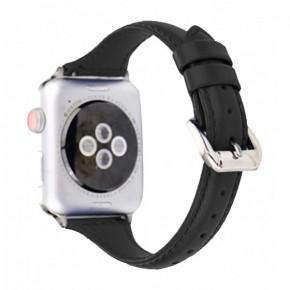  TTech Leather Thin Strap Series  Apple Watch 42 mm/44 mm Black (BS-000066649)