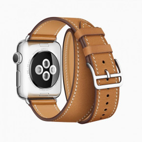  TTech Leather Double Loops Series  Apple Watch 38mm/40 mm Brown (BS-000066652)