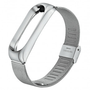  Metal BeCover  Xiaomi Mi Band 3/4 Silver (704652) 3