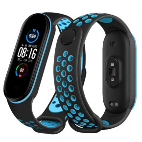  Nike Style BeCover  Xiaomi Mi Smart Band 5 Black-Blue (705150)