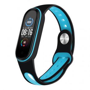  Sport Style BeCover  Xiaomi Mi Smart Band 5 Black-Blue (705165)