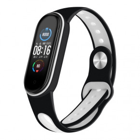  Sport Style BeCover  Xiaomi Mi Smart Band 5 Black-White (705170) 6