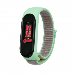  Nylon Style BeCover  Xiaomi Mi Smart Band 5 Green-Sand (705419)