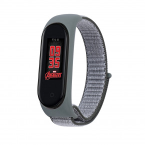  Nylon Style BeCover  Xiaomi Mi Smart Band 5 Gray-Black (705423) 5