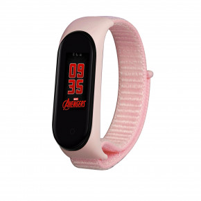  Nylon Style BeCover  Xiaomi Mi Smart Band 5 Pink (705428)