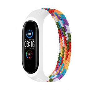   Elastic Nylon Style BeCover  Xiaomi Mi Smart Band 5 / Mi Smart Band 6 (Size S) Rainbow (706143) (0)