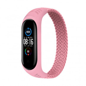  Elastic Nylon Style BeCover  Xiaomi Mi Smart Band 5 / Mi Smart Band 6 (Size M) Pink (706152)