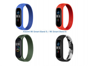   4  Elastic Nylon Style BeCover  Xiaomi Mi Smart Band 5 / Mi Smart Band 6 (Size S) Boy (706497)