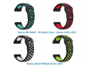   4  Vents Style Becover  Xiaomi iMi KW66 / Mi Watch Color / Haylou LS01/LS02 / Haylou Smart Watch Solar LS05 Girl (706542)