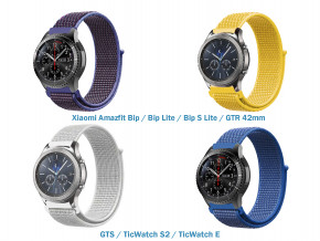   4  Nylon Style Becover  Xiaomi Amazfit Bip/Bip Lite/Bip S Lite/GTR 42mm/GTS/TicWatch S2/TicWatch E Girl (706548)