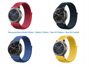   4  Nylon Style Becover  Samsung Galaxy Watch 46mm / Watch 3 45mm / Gear S3 Classic / Gear S3 Frontier Boy (706561)