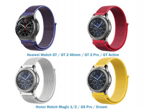   4  Nylon Style Becover  Huawei Watch GT/GT 2 46mm/GT 2 Pro/GT Active/Honor Watch Magic 1/2/GS Pro/Dream Girl (706562)