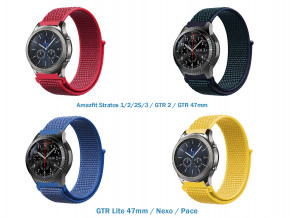   4  Nylon Style Becover  Amazfit Stratos 1/2/2S/3 / GTR 2 / GTR 47mm / GTR Lite 47mm / Nexo / Pace Boy (706567)