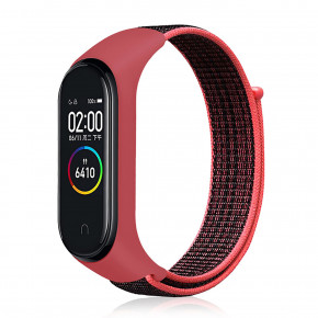  Nylon Style BeCover  Xiaomi Mi Smart Band 7 Black-Red (707656)