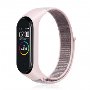  Nylon Style BeCover  Xiaomi Mi Smart Band 7 Pink-Gray (707666)