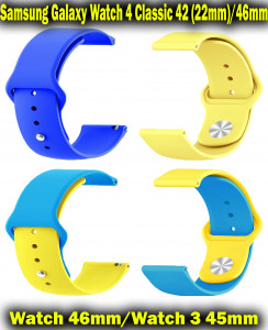   Ukrainian Freedom BeCover  Samsung Galaxy Watch 4 Classic 42 (22mm)/46mm/Watch 46mm/Watch 3 45mm/Gear S3 Classic/Gear S3 Frontier Yellow- Blue (707822)