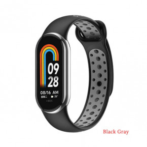  Vents Style Becover Xiaomi Mi Smart Band 8 Black-Gray (709415)