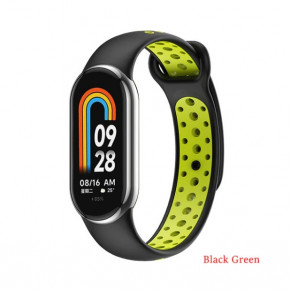  Vents Style Becover Xiaomi Mi Smart Band 8 Black-Green (709416)