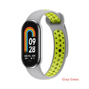  Vents Style Becover Xiaomi Mi Smart Band 8 Gray-Green (709418)