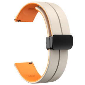   Epik Classy Smart Watch 20mm White / Orange 3