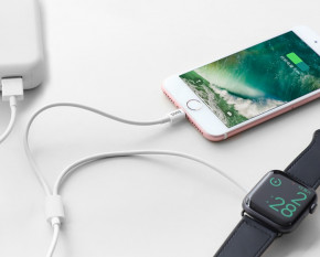 USB  Hoco U69 Lightning +    Apple Watch 4