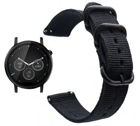   Primo Traveller   Motorola Moto 360 2nd gen (42 mm ) - Black 4