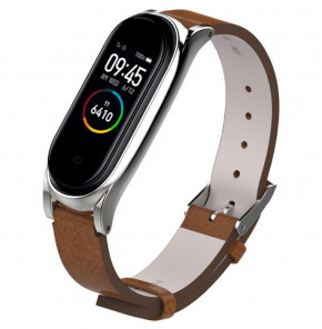   Primo Mijobs  - Xiaomi Mi Band 4 - Brown&;Silver 4