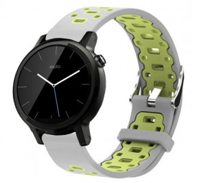   Primo Perfor Classic   Motorola Moto 360 2nd gen (42 mm ) - Grey&;Green 6