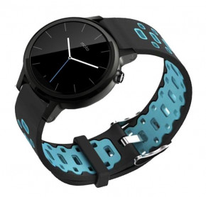   Primo Perfor Classic   Motorola Moto 360 2nd gen (42 mm ) - Black&;Blue 3