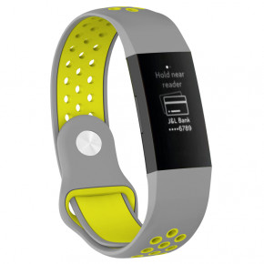   Primo      Fitbit Charge 3 / 4 - Grey&;Lime /  S