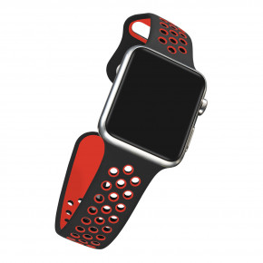     Primo  Apple Watch 38mm/40mm (M/L 130mm) - Black&;Red 3