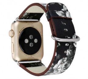   Primo Black Flower  Apple Watch 38mm / 40mm (110mm) 4