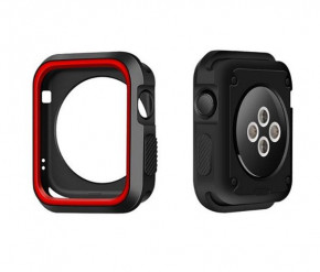    Primo  Apple Watch 42mm - Black / Red 3