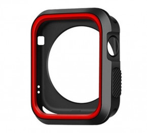    Primo  Apple Watch 42mm - Black / Red 4