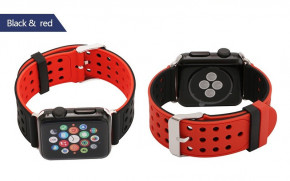     Primo  Apple Watch 42mm / 44mm - Black&;Red 5