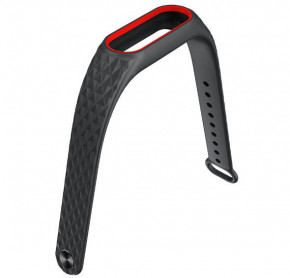   Primo  - Xiaomi Mi Band 2 - Edge Black Red 3