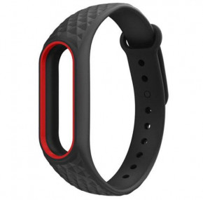   Primo  - Xiaomi Mi Band 2 - Edge Black Red 5