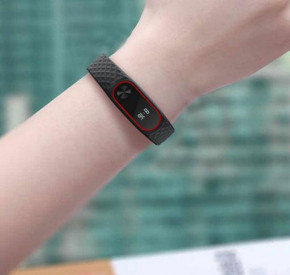   Primo  - Xiaomi Mi Band 2 - Edge Black Red 7