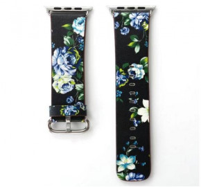   Primo Blue Flower  Apple Watch 42mm / 44mm (120mm)