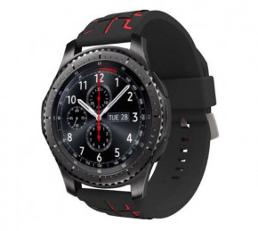   Primo Splint   Samsung Gear S3 Classic SM-R770 / Frontier RM-760 - Black&;Red 3