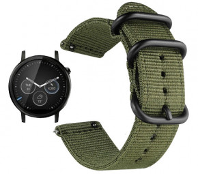   Primo Traveller   Motorola Moto 360 2nd gen (42 mm) - Army Green 3