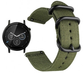   Primo Traveller   Motorola Moto 360 2nd gen (46mm) - Army Green 5