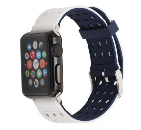     Primo  Apple Watch 38mm / 40mm - Navy Blue&;White 4