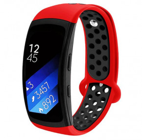     Primo  Samsung Gear Fit 2 / Fit 2 Pro ( SM-R360/R365 ) - Red&;Black 3