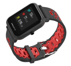   Primo Perfor Classic   Xiaomi Huami Amazfit Bip / Amazfit GTS - Black&;Red 3