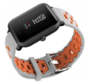   Primo Perfor Classic   Xiaomi Huami Amazfit Bip / Amazfit GTS - Grey&;Orange 4