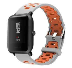   Primo Perfor Classic   Xiaomi Huami Amazfit Bip / Amazfit GTS - Grey&;Orange 5